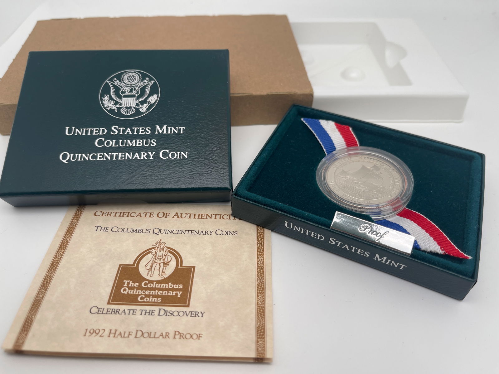 UNITED STATES MINT COLUMBUS QUINCENTENARY COIN PROOF (1 of 1)