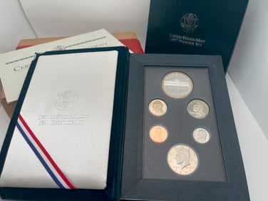 1997 UNITED STATES MINT PRESTIGE SET BOTANIC GARDEN. MV $25+