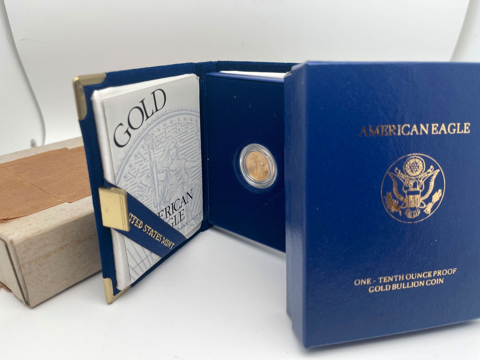 1996 AMERICAN EAGLE ONE-TENTH OUNCE PROOF GOLD BULLION COIN. MV $343 (1 of 1)