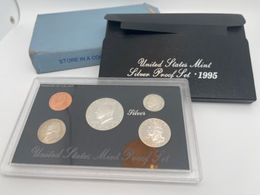 1995 UNITED STATES MINT SILVER PROOF SET - MV: $25+