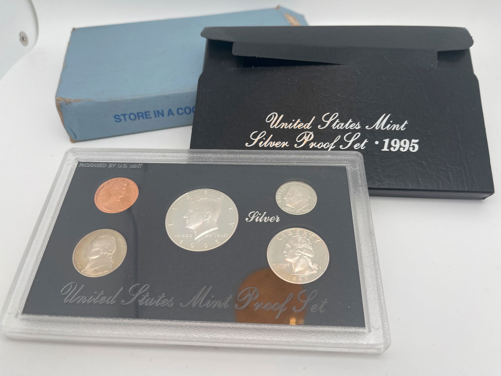 1995 UNITED STATES MINT SILVER PROOF SET - MV: $25+ (1 of 1)