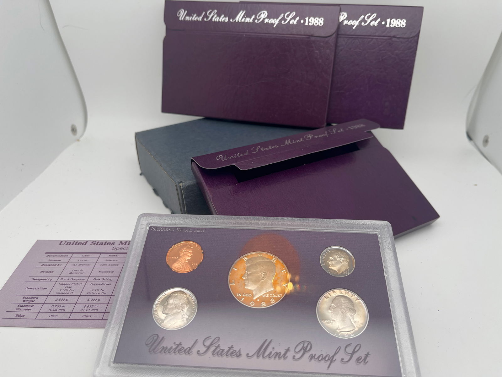 1988 UNITED STATES MINT PROOF SET - SET OF 3 (1 of 1)