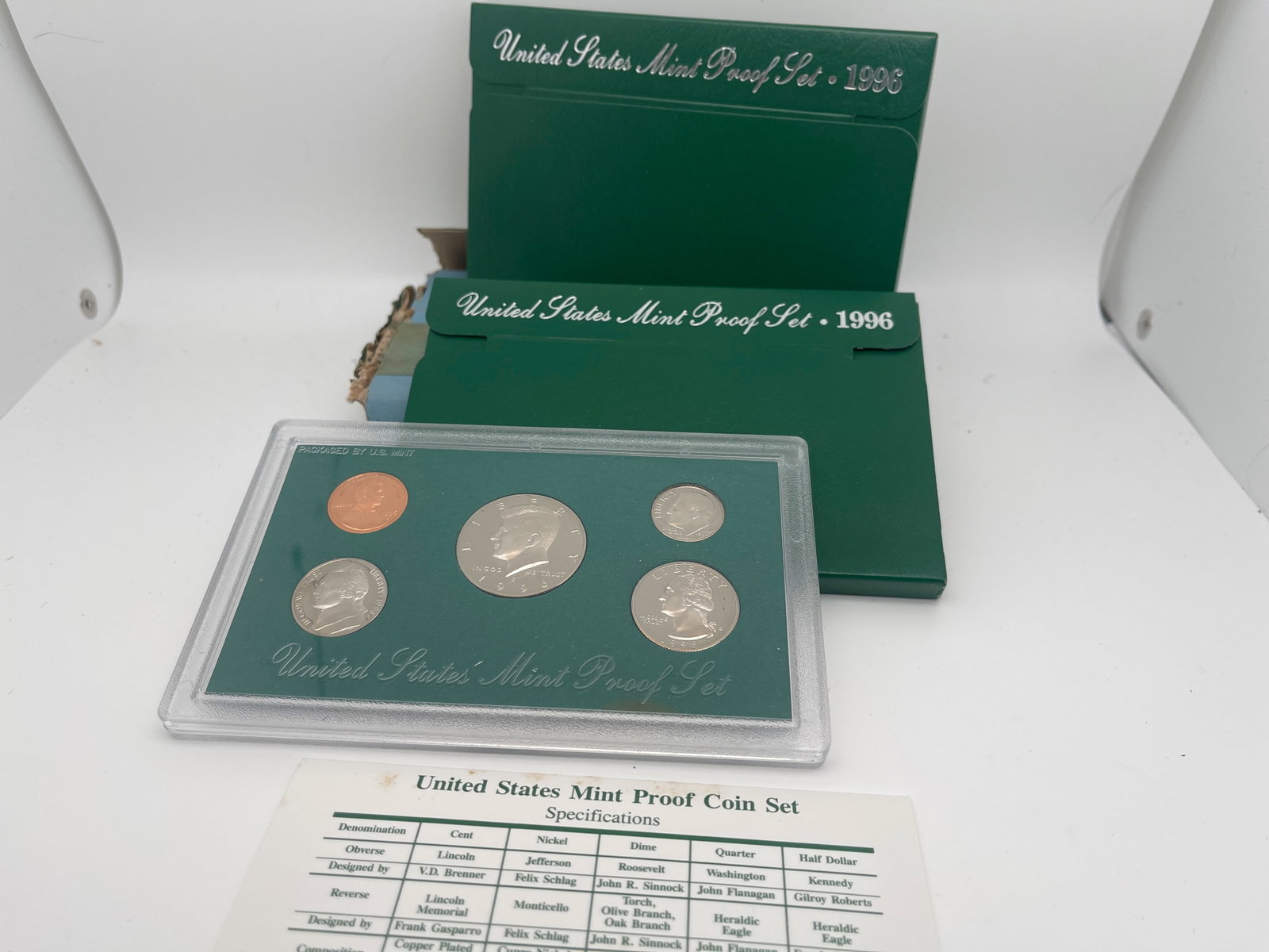 1996-S UNITED STATES MINT PROOF SET: 1996 UNITED STATES MINT SET. ORIGINAL SHIPPING BOX. OGP.