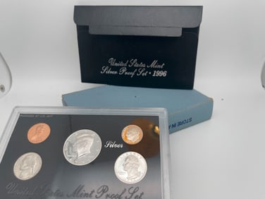 1996-S UNITED STATES MINT SILVER PROOF SET. MV: $30+