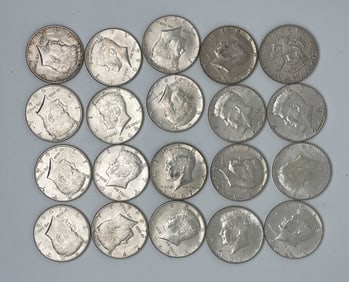 1964 KENNEDY HALF DOLLAR LOT OF 20 - MV: $260