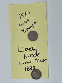 LIBERTY NICKLE SET OF 2 COINS