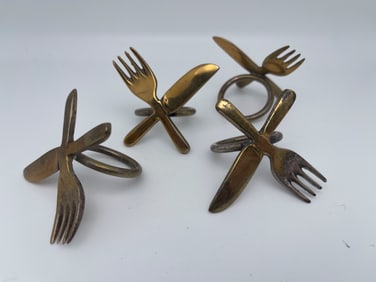 SET OF 4 VINTAGE NAPKIN HOLDERS