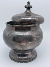 Simpson, Hall, Miller & Co. SILVER PLATED SUGAR BOWL