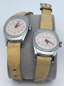 Vintage 1950’s US Time Snow White Watch set of 2