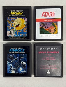 SET OF FOUR (4) ATARI TOP SELLERS WITH PAC-MAN