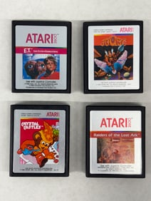 SET OF FOUR (4) ATARI 2600 GAME CARTS WITH E.T ! ! !