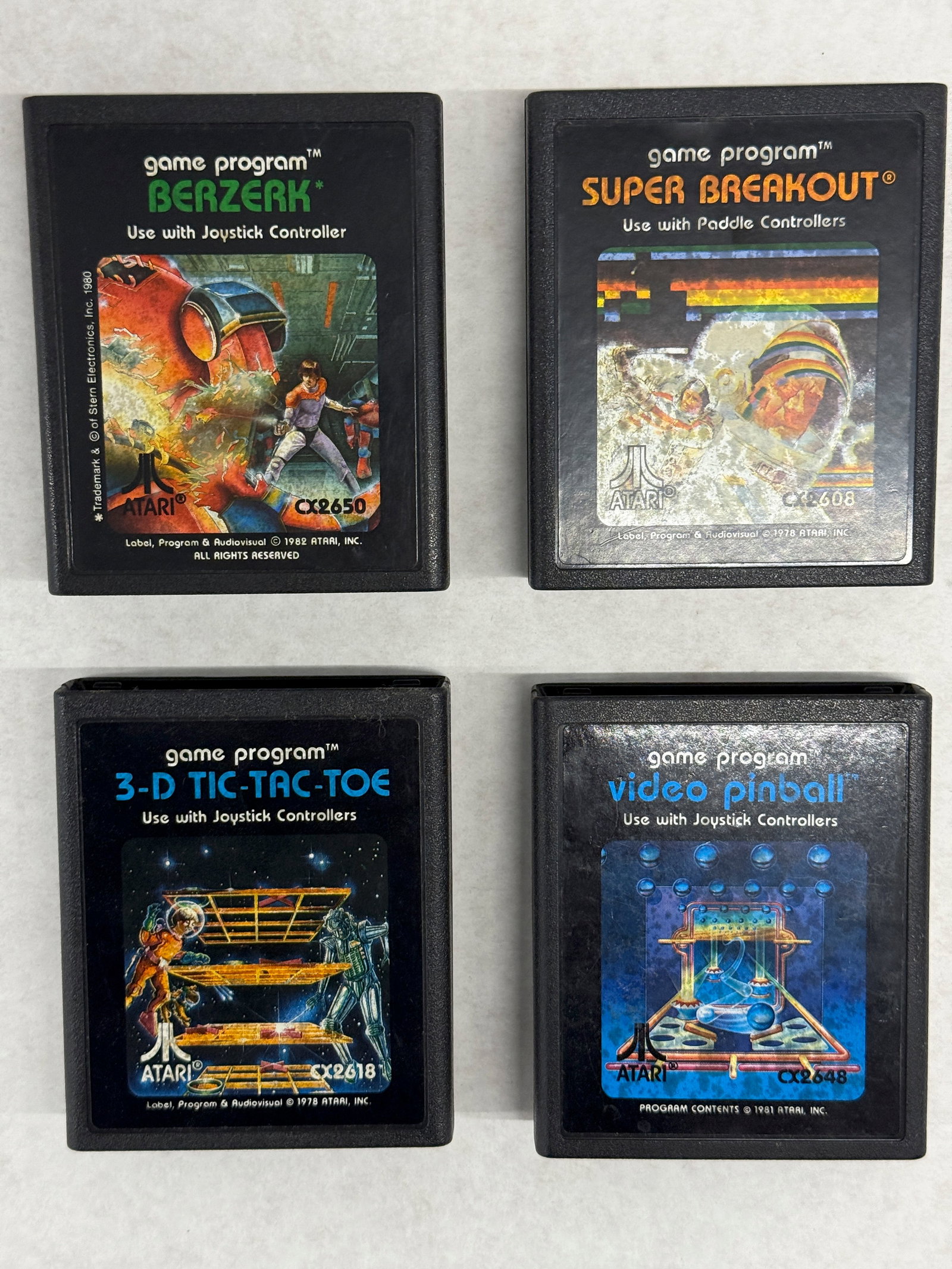 SET OF FOUR (4) ATARI STRATEGY GAME CARTS (1 of 1)