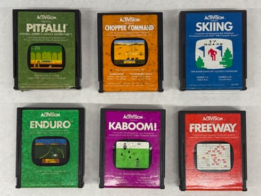 SET OF FOUR (6) ACTIVISION GAME CARTS