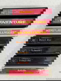 RARE TEXAS INSTRUMENTS SOLID STATE GAME CARTRIDGE SET OF 7