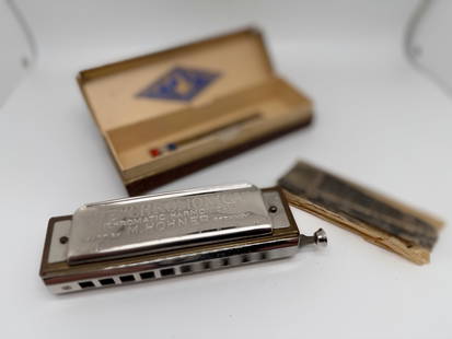 Hohner Harmonica The Chromonica Key Of C Adjustable Germany Chromatic: Hohner Harmonica The Chromonica Key Of C Adjustable Germany Chromatic. 10-hole with slider. Original box. With original thin rice-paper style wrapper.