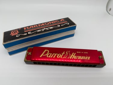 RARE Parrot Harmonica - Made in China