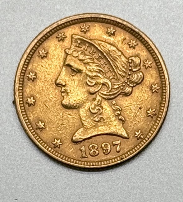 1897 GOLD Liberty Head Eagle (1 of 2)