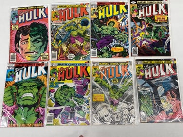 EIGHT (8) HULK COMICS