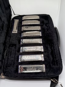 SET OF 9 JOHNSON THE BLUES KING HARPS