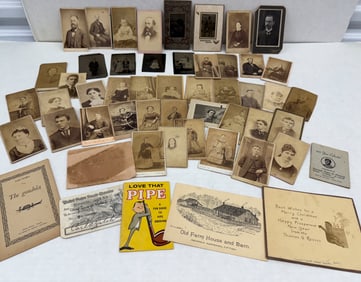 VINTAGE TIN TYPES, PHOTOS AND NEGATIVES