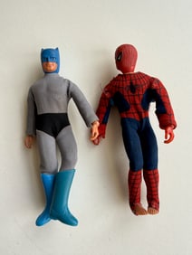 RARE MEGO 1974 CHARACTERS - BATMAN & SPIDERMAN