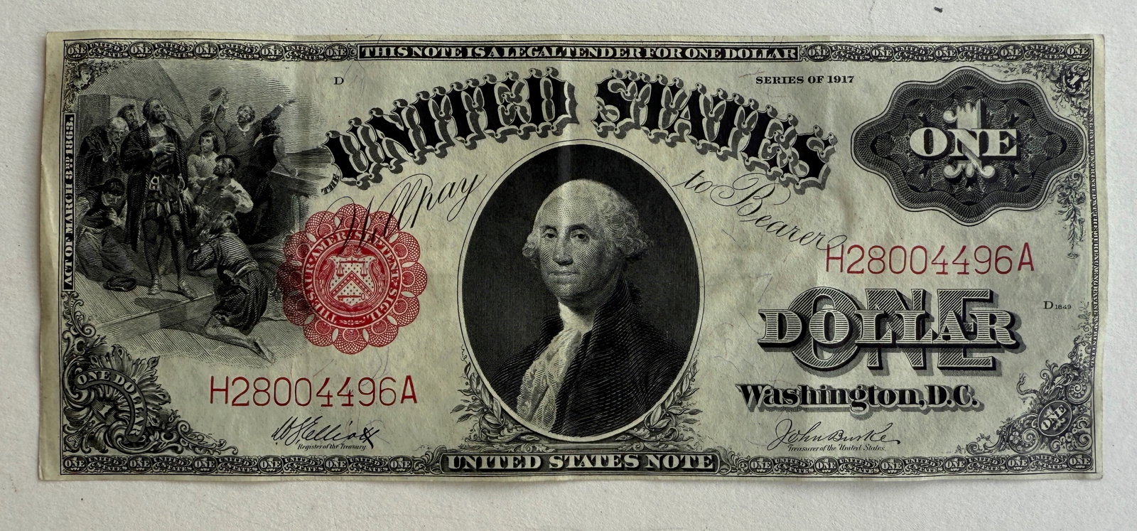 1917 $1 Large-Size Note - "Sawhorse (1 of 2)