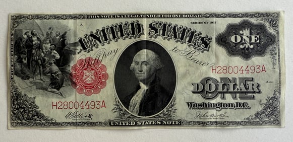 1917 $1 Large-Size Note - "Sawhorse