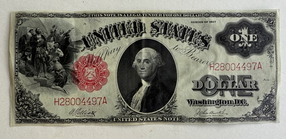 1917 $1 Large-Size Note - "Sawhorse