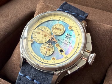 L. Kendall Mens Swiss Automatic Mens Chronograph Watch Mother Of Pearl