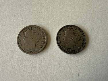 1883 AND 1910 NICKLES