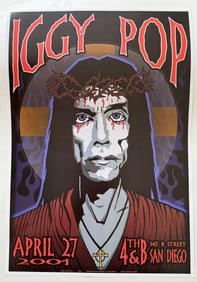 IGGY POP POSTER BY CHRIS SHAW