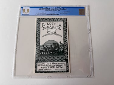 JAMES COTTON - GRANDE BALLROOM - GRADED 9.9 NONE HIGHER !!!
