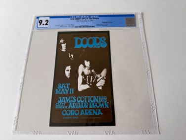 DOORS - COBO ARENA - GRADED 9.2 - NONE HIGHER !!!