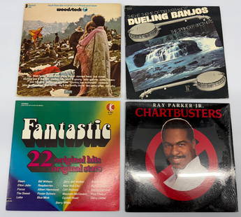 VARIOUS ARTIST SET 3: WOODSTOCK. DUELING BANJOS. K-TEL. GHOSTBUSTERS.