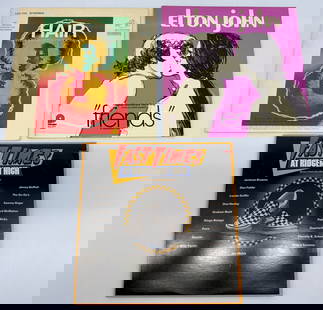 VARIOUS ARTIST SET 10: HAIR. ELTON JOHN FRIENDS. FAST TIMES AT RIDGEMONT HIGH.