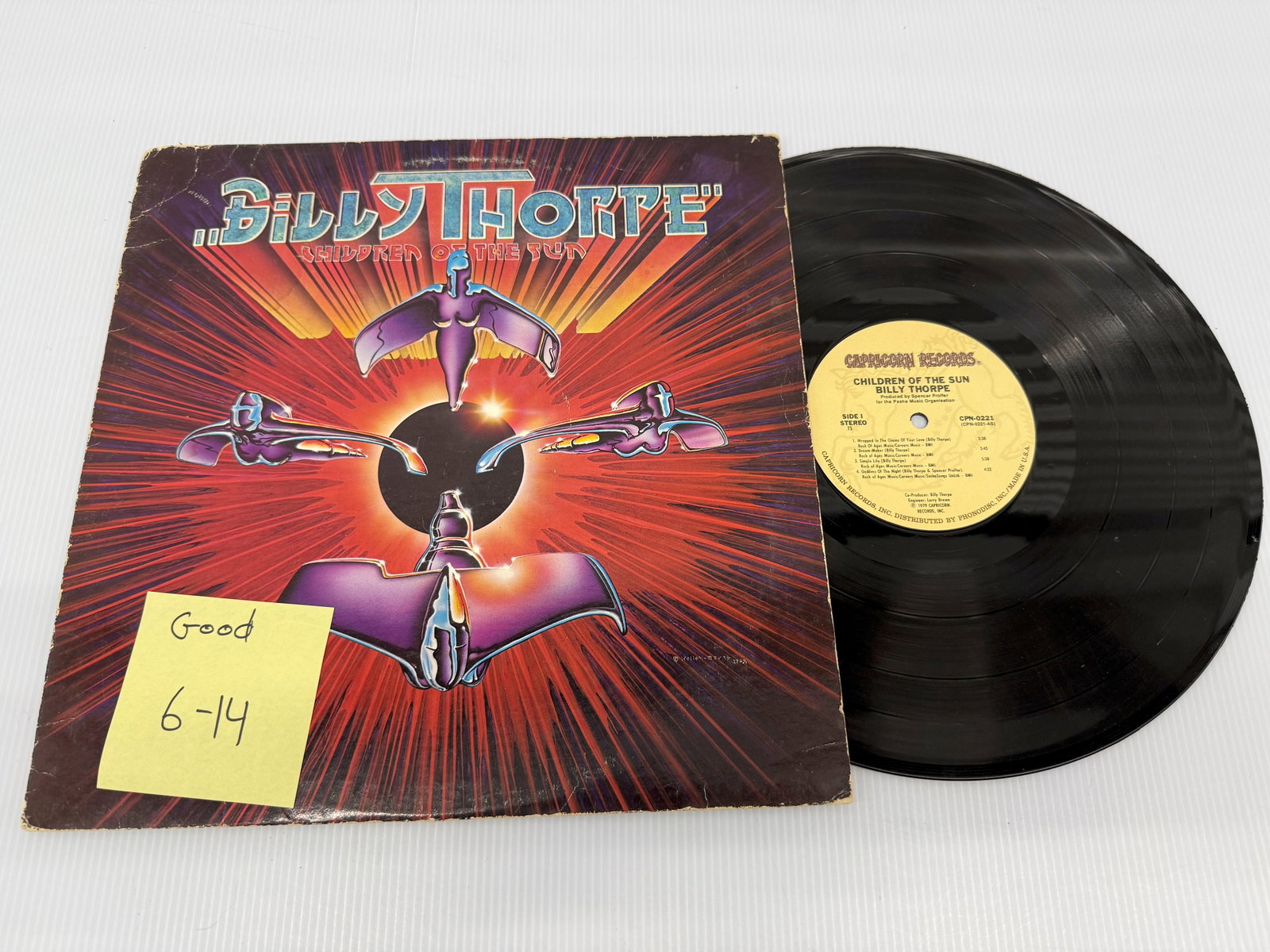 Billy Thorpe - Children Of The Sun: Billy Thorpe - Children Of The Sun. Capricorn Records - CPN 0221. Cover art by Mouse and Kelley.
