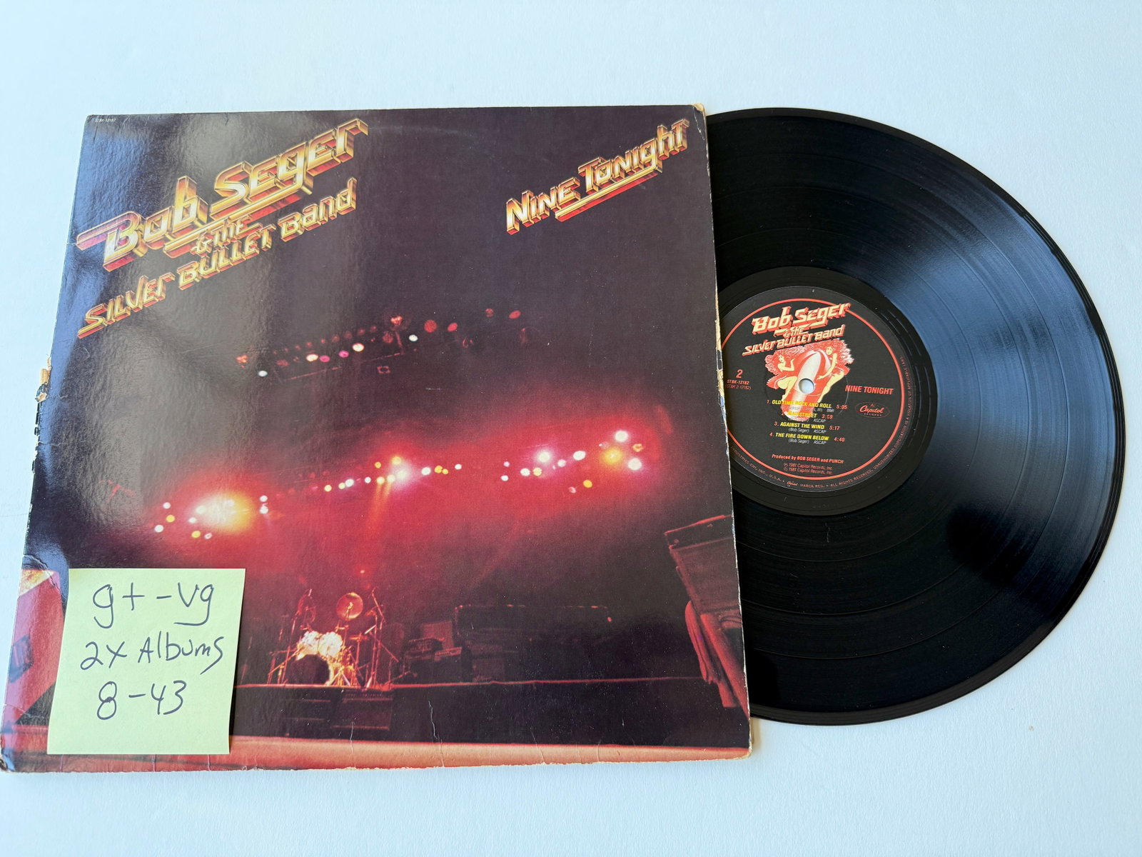 Bob Seger & The Silver Bullet Band - Nine Tonight: Bob Seger & The Silver Bullet Band - Nine Tonight. Capitol Records - STBK-12182