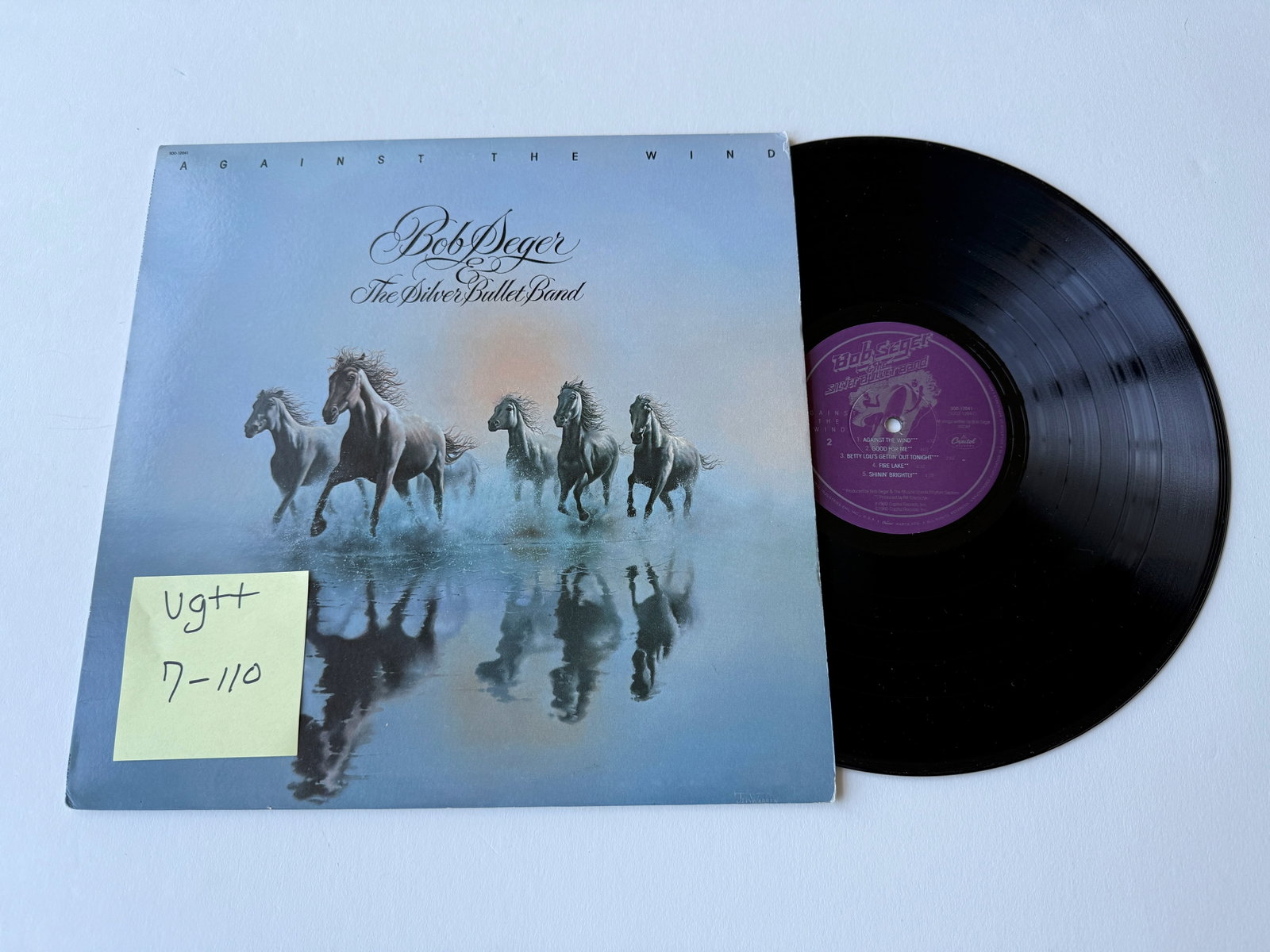Bob Seger & The Silver Bullet Band - Against The Wind: Bob Seger & The Silver Bullet Band - Against The Wind. Capitol Records - SOO-12041.