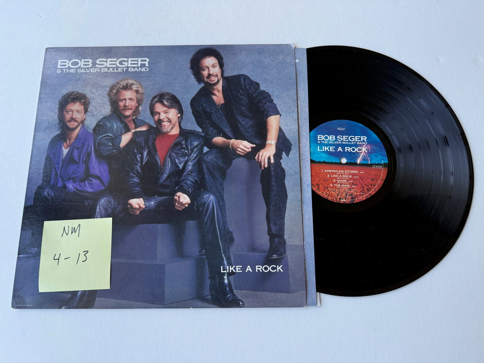 Bob Seger & The Silver Bullet Band - Like A Rock: Bob Seger & The Silver Bullet Band - Like A Rock. Capitol Records - PT-12398.