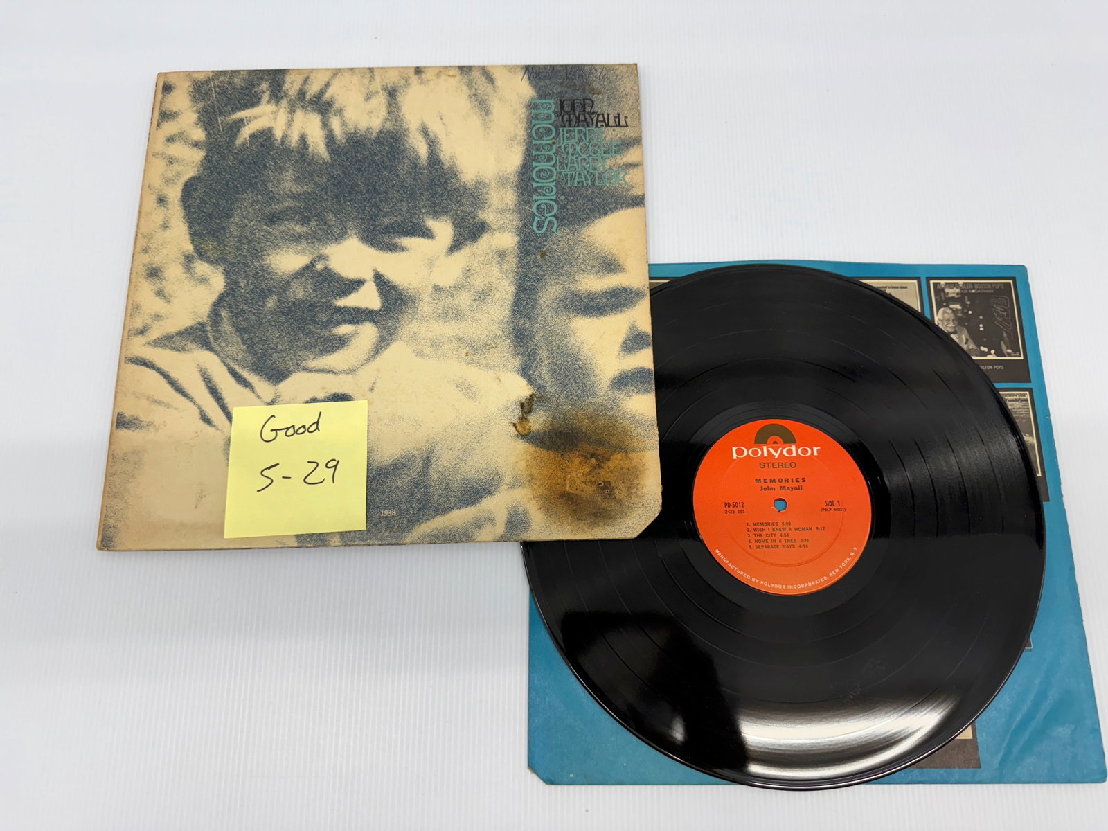 John Mayall • Jerry McGee • Larry Taylor - Memories: John Mayall • Jerry McGee • Larry Taylor - Memories. Polydor - PD 5012