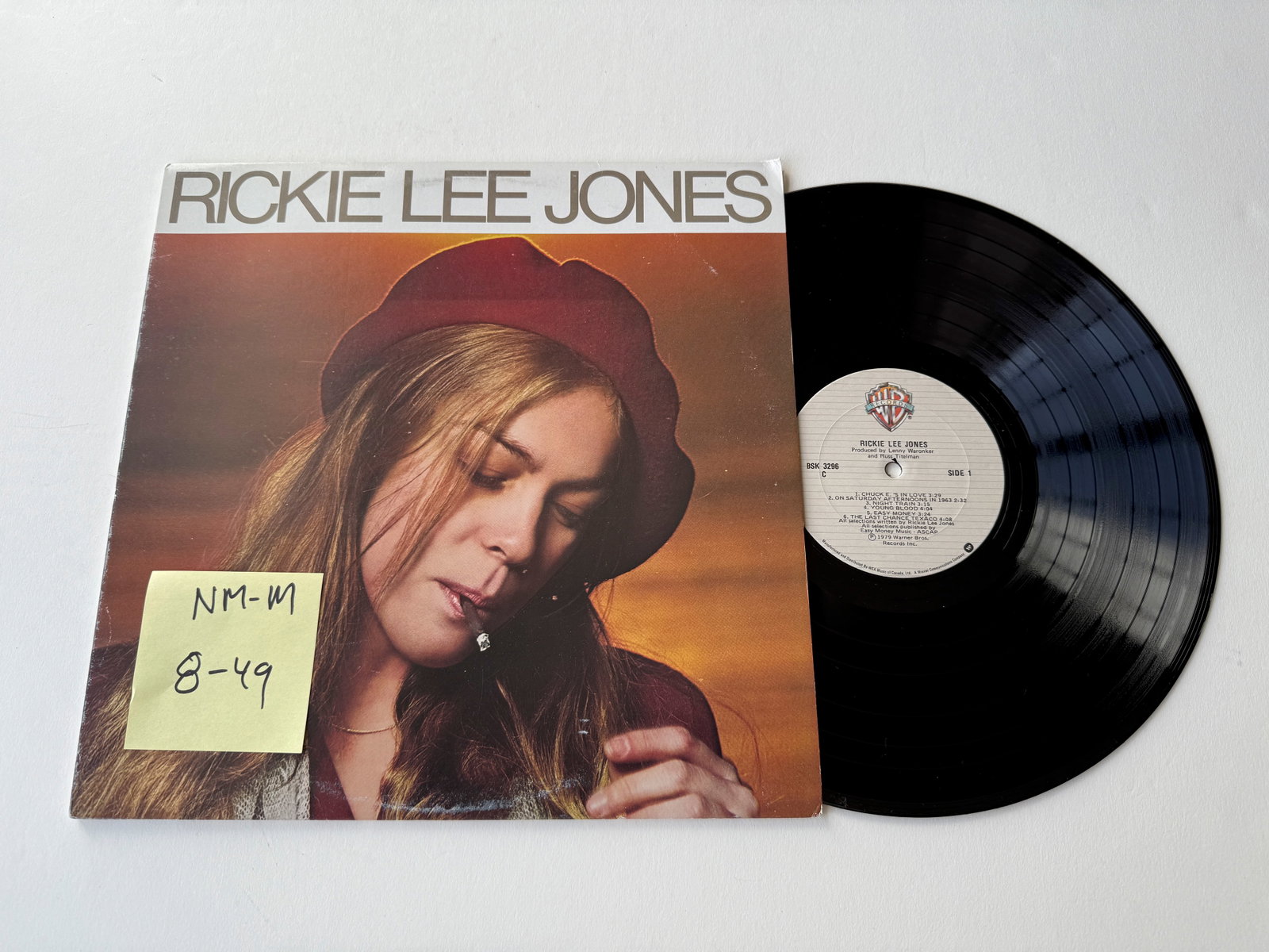 Rickie Lee Jones - Rickie Lee Jones: Rickie Lee Jones - Rickie Lee Jones. Warner Bros. Records - BSK 3296.