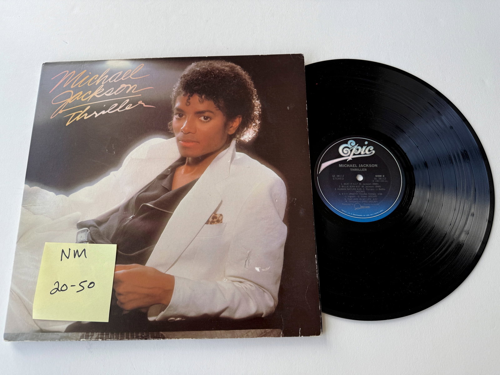 Michael Jackson - Thriller: Michael Jackson - Thriller. Epic - QE 38112. Gatefold. lyrics sheet and drawings by Michael Jackson