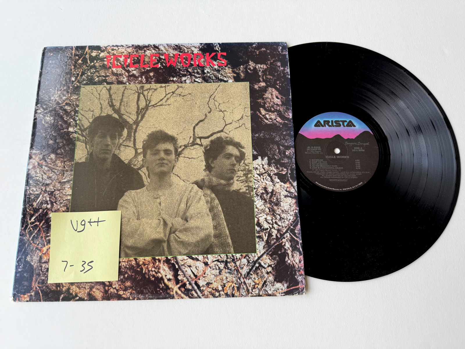 Icicle Works - Icicle Works: Icicle Works - Icicle Works. Arista - AL 6-8202. 1984 New Wave. UK group formed in Liverpool in 1980 whose first hit "Love is a Wonderful Colour" (1983) was also their biggest, reaching number 15 in t