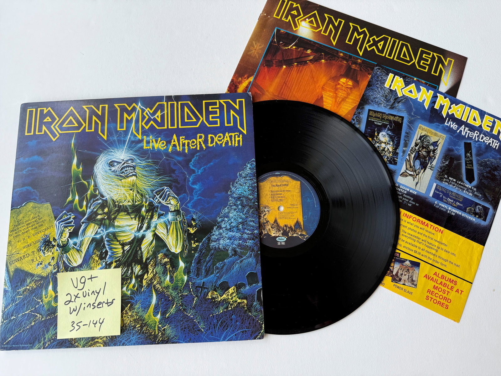 Iron Maiden - Live After Death: Iron Maiden - Live After Death. Most likely Jacksonville: SABB 12441 F-2 wally 0. Capitol Records - SABB-12441.