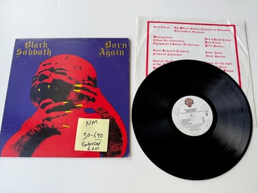 Black Sabbath - Born Again "E.A.S.T." embossed around the center hole