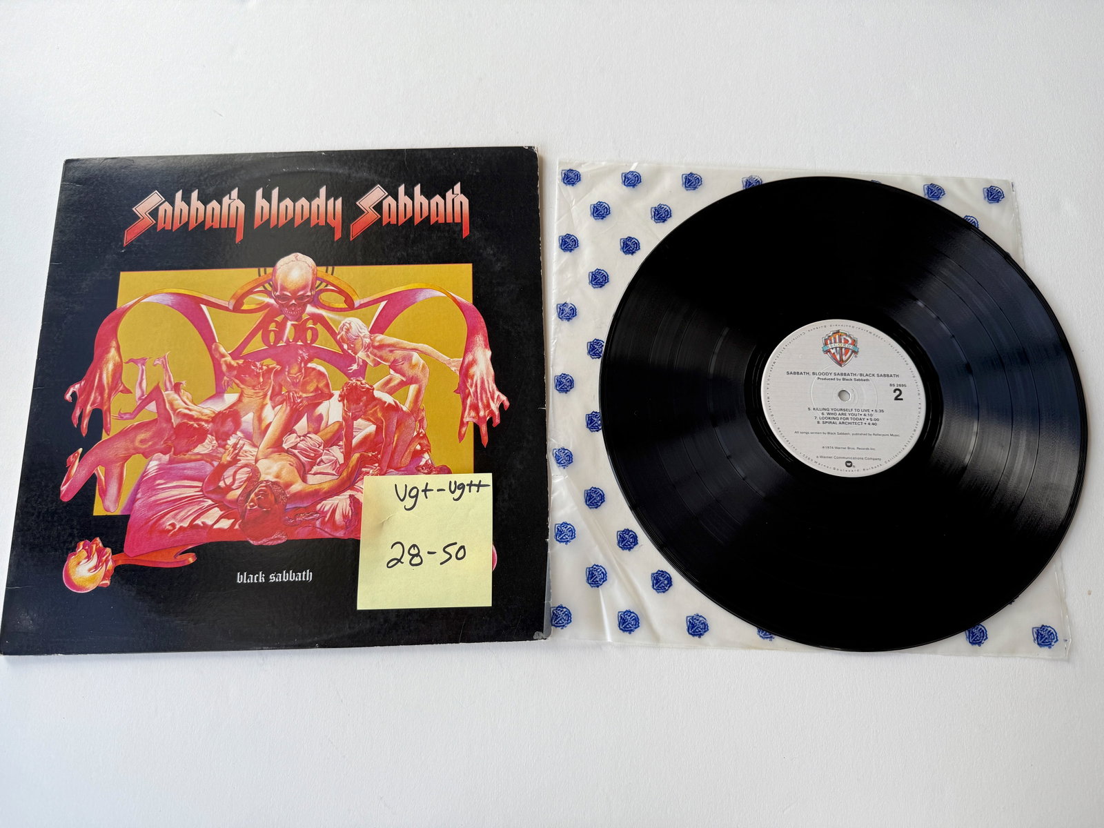 Black Sabbath - Sabbath Bloody Sabbath: Black Sabbath - Sabbath Bloody Sabbath. Winchester. Matrix: bs-1-2695-WB#2 -WB 40433-B. Warner Bros. Records - BS 2695.