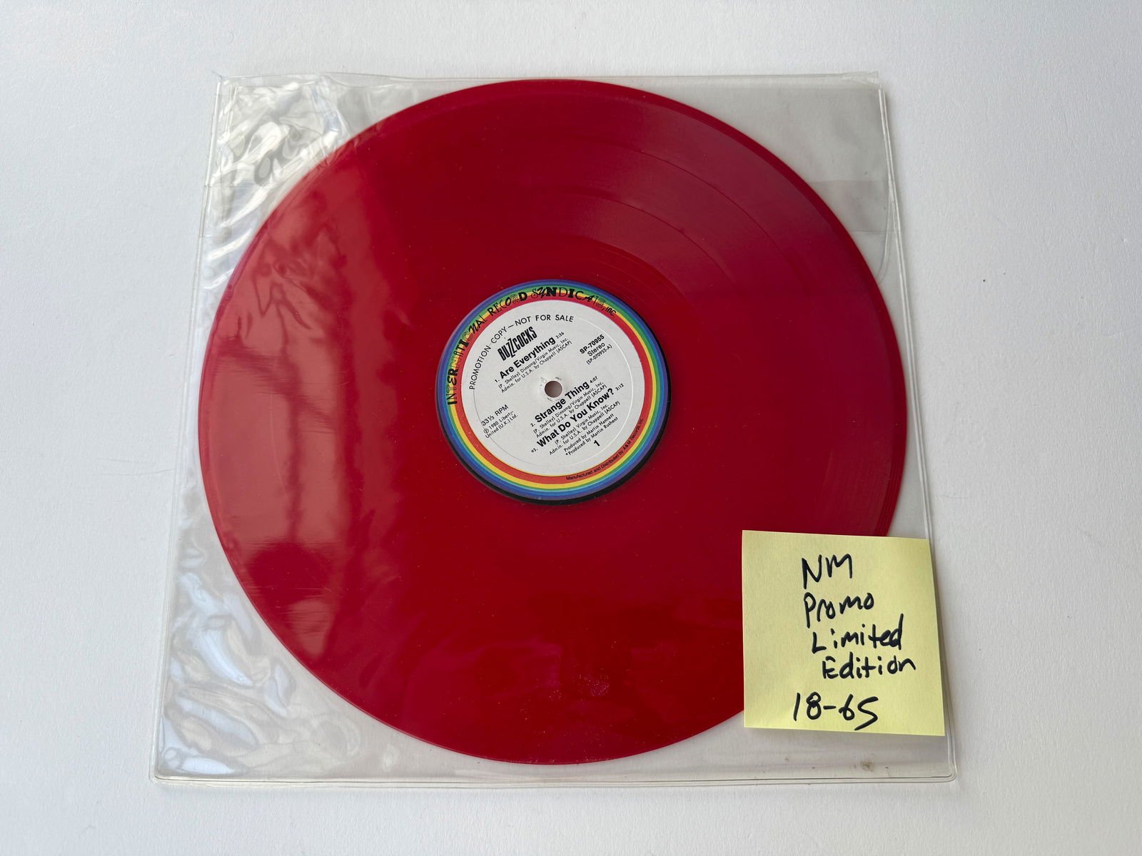 Buzzcocks - Parts 1, 2, 3 - PROMO - RED VINYL (1 of 1)