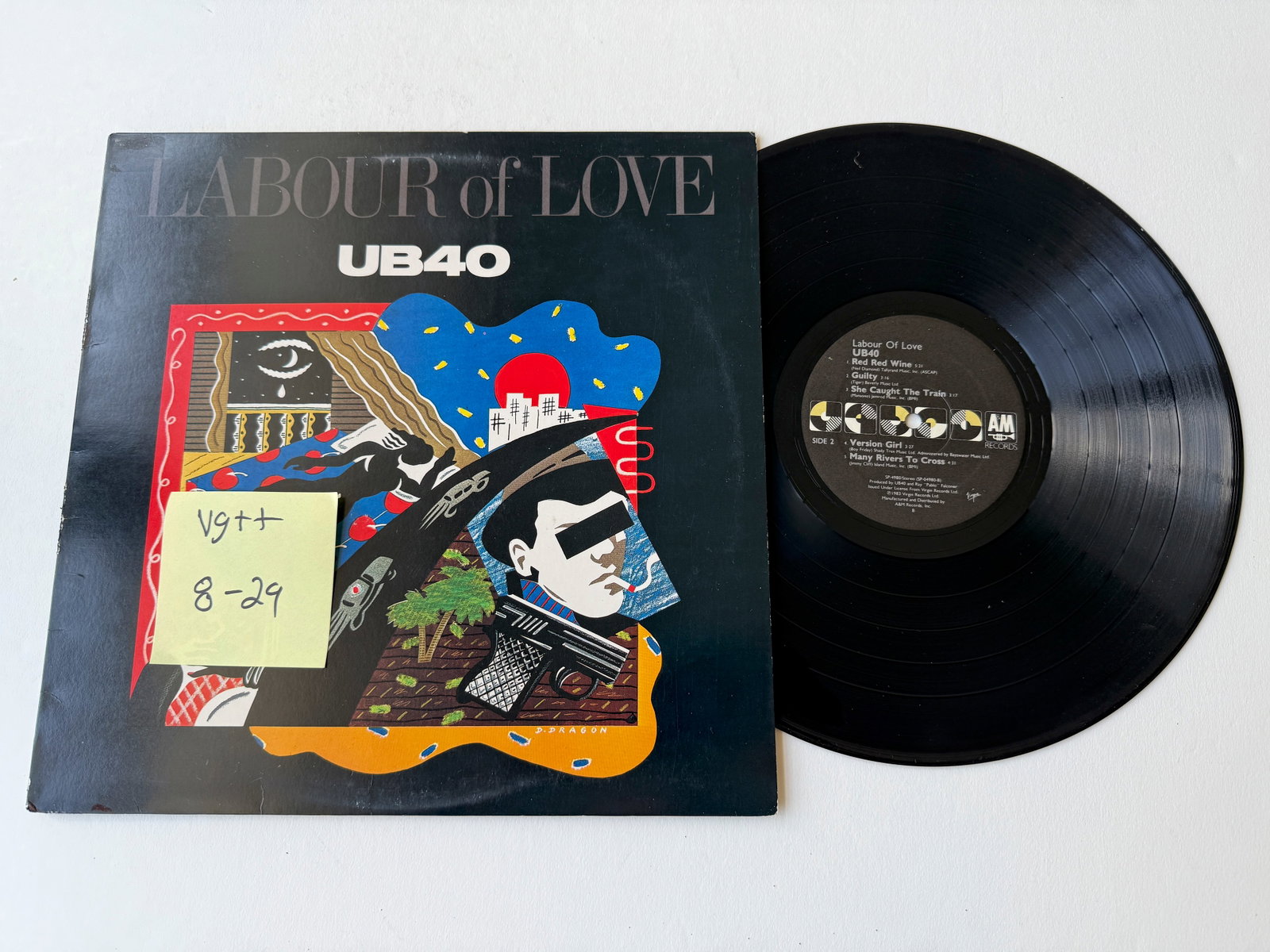 UB40 - Labour Of Love: UB40 - Labour Of Love. A&M Records - SP-4980. Dub, Reggae-Pop.