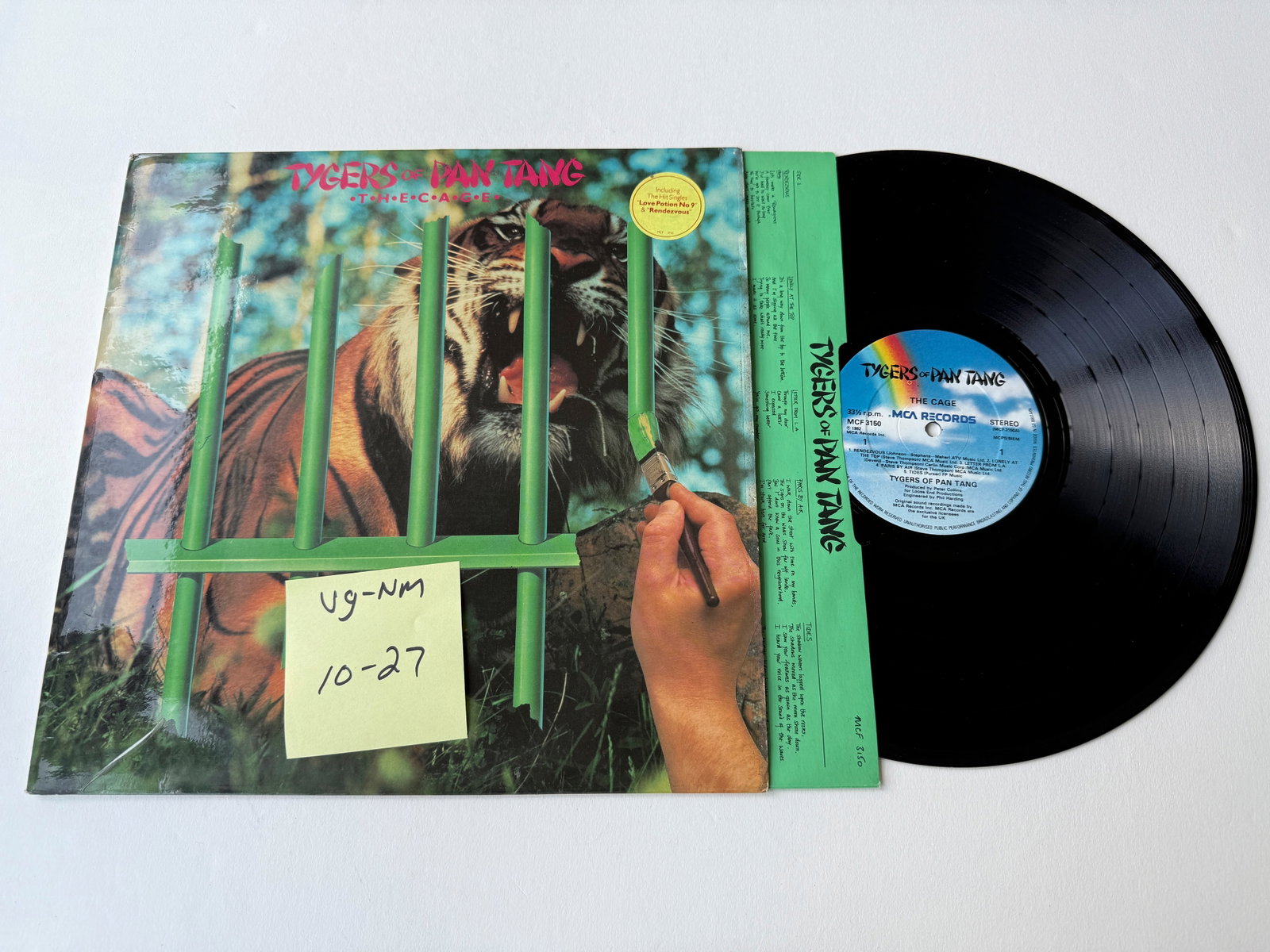 Tygers Of Pan Tang - The Cage: Tygers Of Pan Tang - The Cage. Comes with picture/lyric inner sleeve. MCA Records - MCF 3150. 1982 Hard Rock, Heavy Metal. British Heavy Metal band from Whitley Bay formed in 1978. Tygers Of Pan Tang 