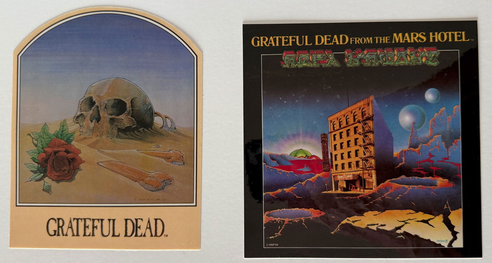GRATEFUL DEAD STICKER SET 5 (1 of 2)